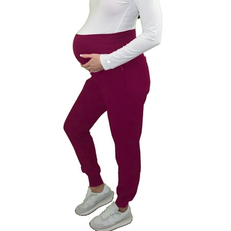 Green Town Scrubs for Women - Maternity Scrubs Jogger Scrub Pant, 4 Pockets, Easy Care Stretch Fabric Uniforms