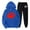 Blue, variant on TJAZFJPA Travel Outfit Womens Valentine's Day Print Two Piece Outfits Sets Hoodie Sweatshirt and Long Sweatpants Jogger Workout Set Tracksuit Sweatsuits Plus Size Pant Suits for Wedding Guest