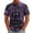 Red, variant on GrmtClth Men’s Relaxed Fit All Over Print Button Down Shirt Short Sleeve Halloween Ghost Bat Pumpkin Coffin Rose Collar Outdoor Casual Blouse Wine 5XL