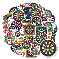 Dartboard Stickers Darts Stationery Stickers Bullseye Kids Stickers Toy for Luggage Phone Laptop