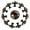 Multicolored 02, variant on 12 Pieces Skull with Roses Vintage Pattern Glass Knobs for Dresser Drawers, 1.37 x 1.10 IN Round Kitchen Cabinet Pulls For Home Office Nursery Kids Room