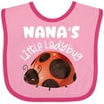 thumbnail image 3 of Inktastic Nana's Little Ladybug Boys or Girls Baby Bib, 3 of 4