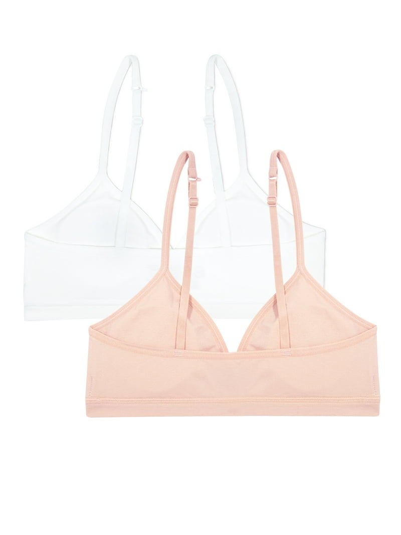 Wonder Nation Girls 4-18 Smooth Bralette 2 Pack Support