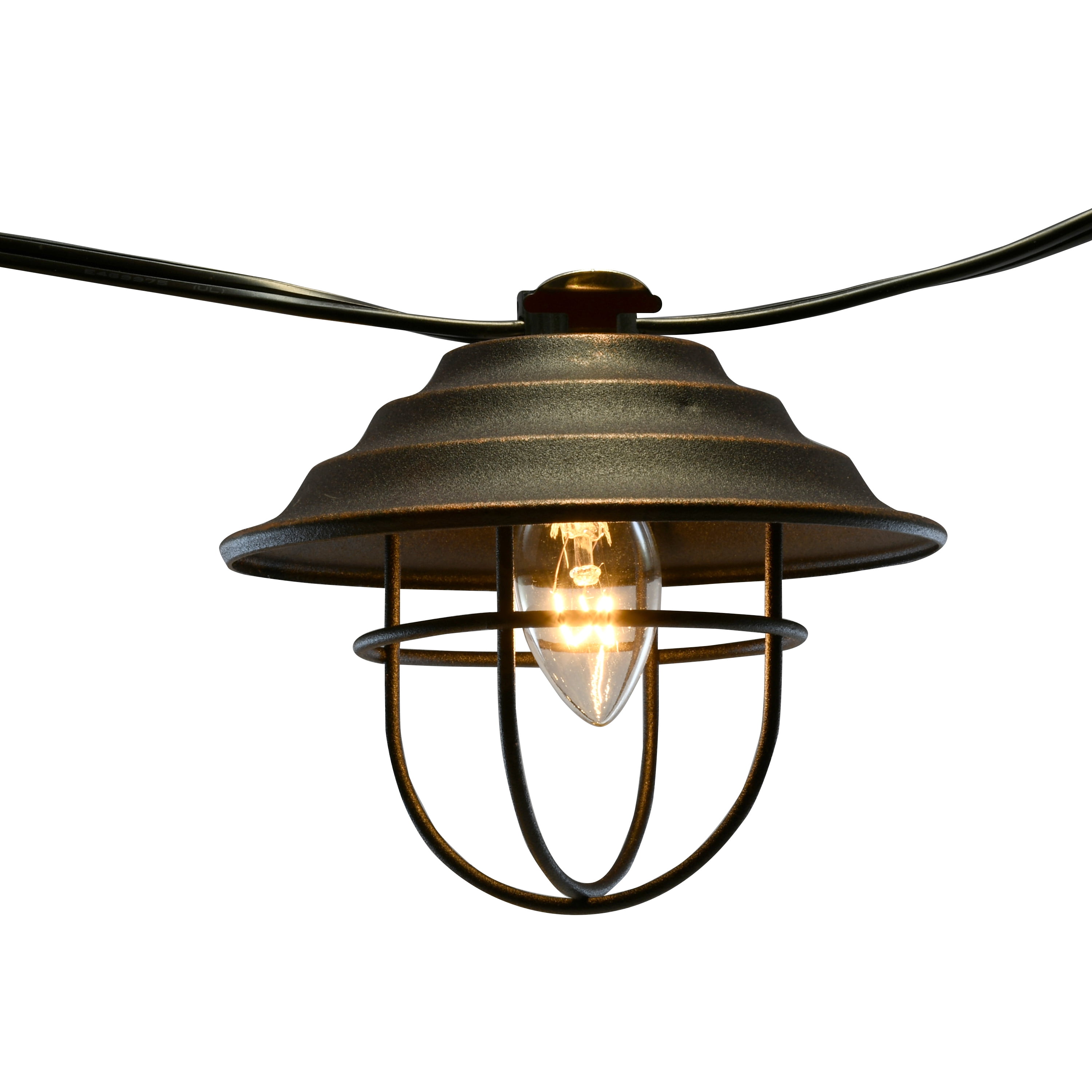 Lumabase Metal Cafe Bronze String Lights 10 Count Walmart Com Walmart Com