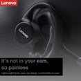 thumbnail image 6 of Lenovo X5 Wireless Bluetooth Headphone, Bone Conduction Earphone with IPX8 Waterproof Level ENC Noise Reduction 8GB Memory Black, 6 of 7