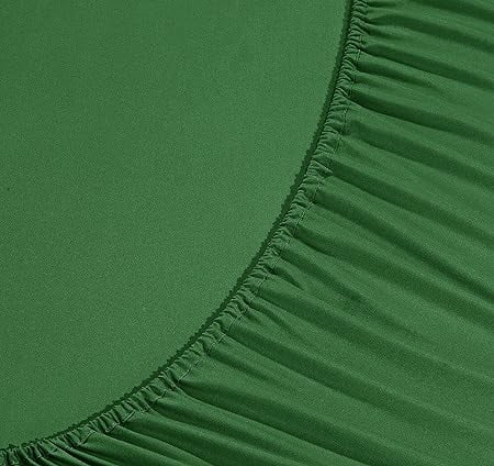Elegant Comfort Luxury 1500 Series Soft Bed Sheets Paisley Pattern - Wrinkle & Fade Resistant, 6-Piece Set, Queen, Hunter Green
