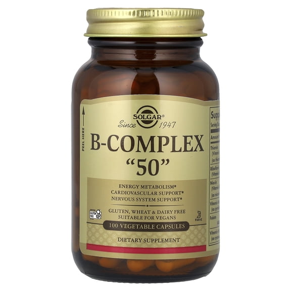 Solgar B-Complex "50", 100 Vegetable Capsules