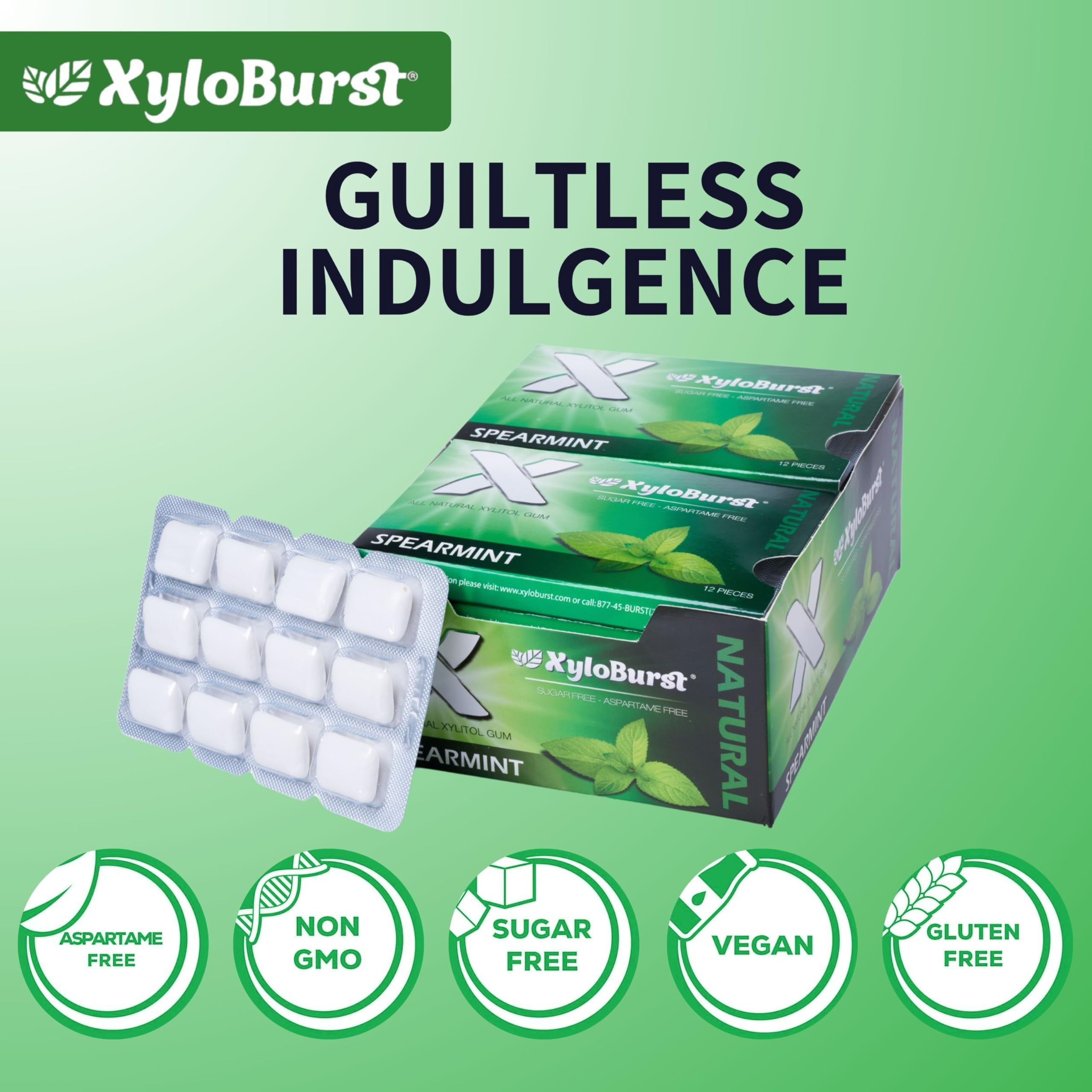 XyloBurst Gum | Xylitol Chewing Gum | Sugar Free, Gluten Free