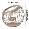 thumbnail image 2 of Coffee Pod Holder Large Capacity Metal Organizer | Countertop Coffee Station Storage Basket | Durable Capsule Stand for Tea Bags Fruit Versatile Home Use | 1 Pack, 2 of 3