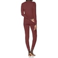 thumbnail image 3 of Fruit of the Loom womens Micro Waffle Premium Thermal Set X-Large Merlot Heather, 3 of 6