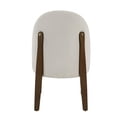 thumbnail image 5 of ACME Gamarya Wood and Fabric Upholstered Side Chair in White & Oak (Set of 2), 5 of 9