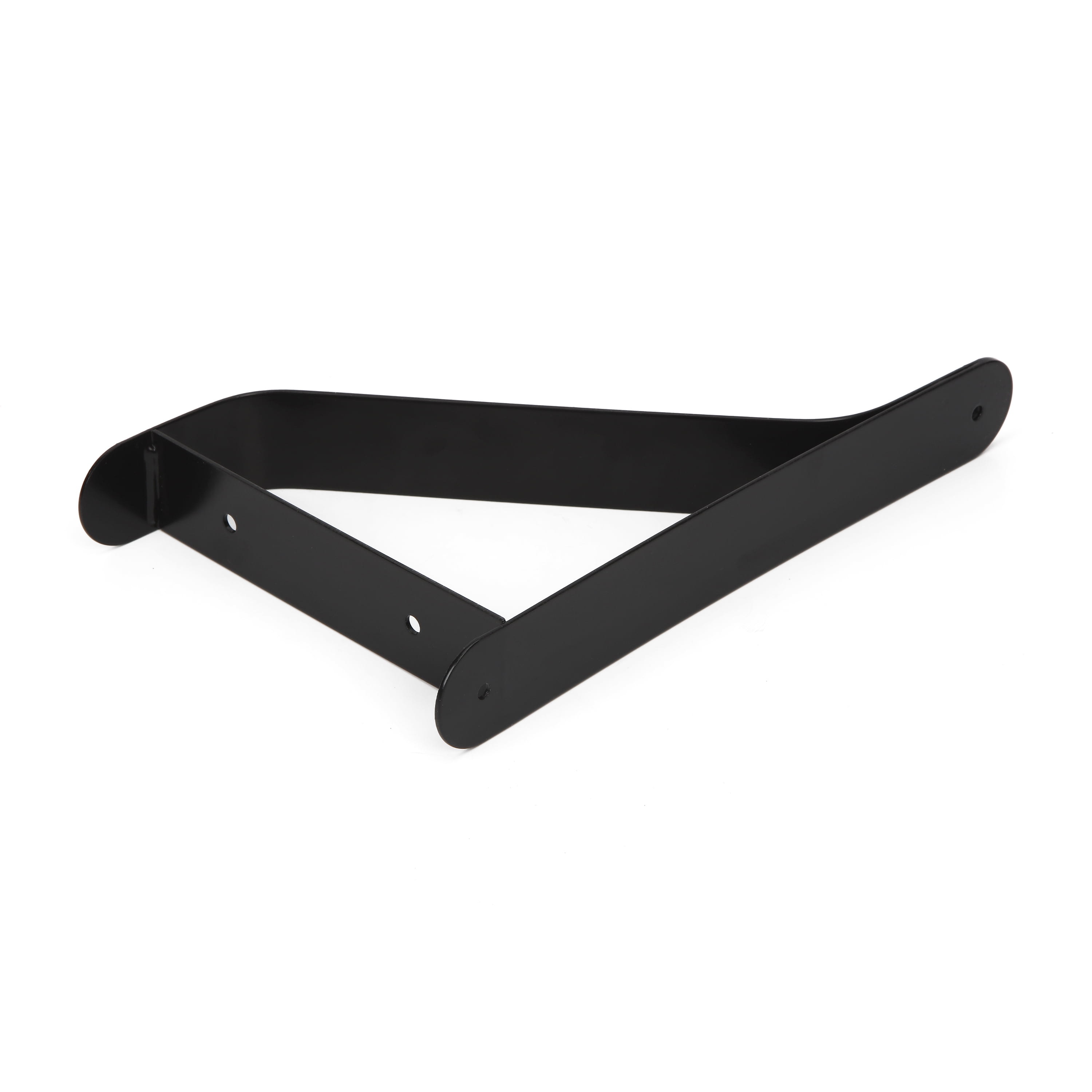 Hyper Tough 6-Inch Black Metal Ribbon Shelf Bracket, 8134