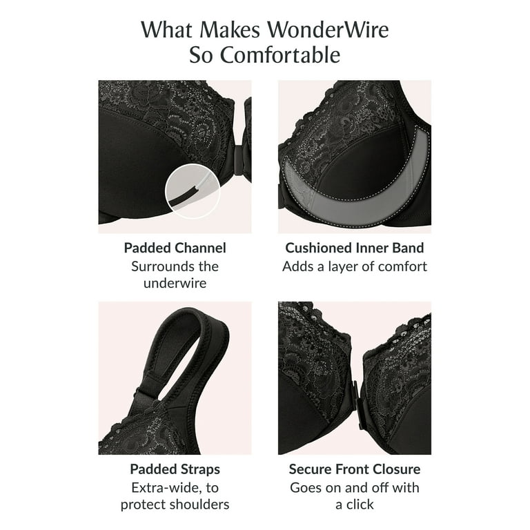 Glamorise WonderWire Front-Closure Underwire Bra 1245 (Women's & Women's  Plus) 
