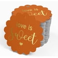 thumbnail image 4 of Inkdotpot Real Gold Foil Love Is Sweet Wedding Tags Favor Hang Paper Tags 100 Piece, 4 of 6