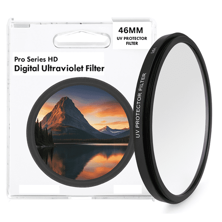 eCostConnection Pro Series 46mm Zoom UV Lens Filter with Microfiber Cloth for DMC-GX8 Clear