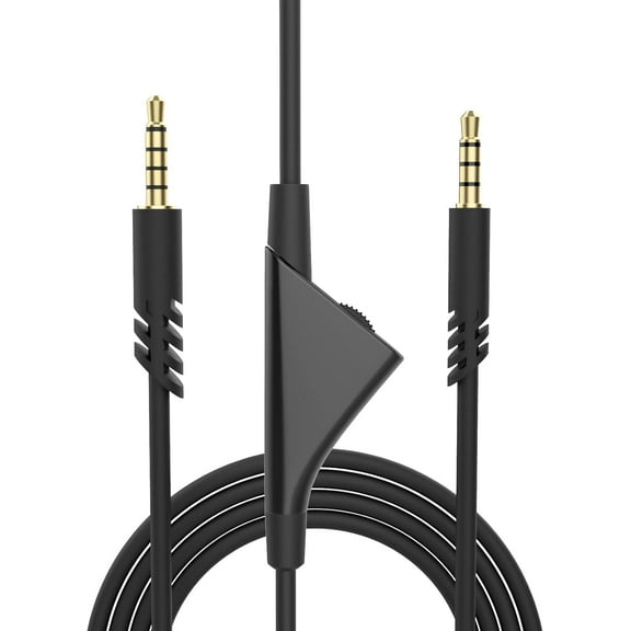 2.0M Replacement Astro A10 Cable A40 Cord with Volume Control Function Compatible A10, Gaming Headset, 3.5mm AUX for Xbox One, PS4 Controller-6.6ft, Black