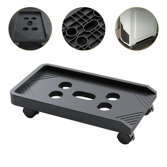 MLINS  for Computer Tower Shelf Case Stand with Brakes Movable Bracket Office