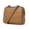 thumbnail image 4 of Bandolera MultiSac Zippy con triple compartimento, color camel, 4 of 6