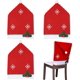 thumbnail image 5 of Fundas para Silla de Navidad, 4 Piezas Cubierta de la Silla de Comedor Navidad, Home Rojo Decoración Navideña Fundas para Sillas,Funda de Silla de Navidad para Decoración de, 5 of 5