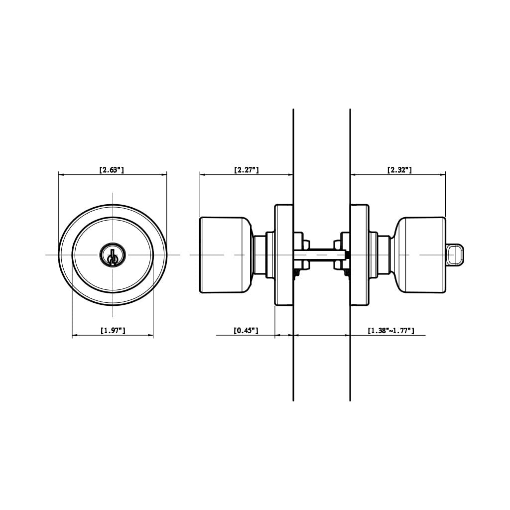Pamex Kona Grade 3 Door Knob