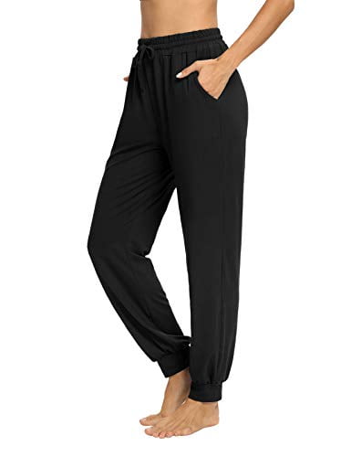 NOAHELLA Womens Yoga Sweatpants with Pockets Straight Wide Leg Lounge Pants Comfy Loose Casual Pajama Pants