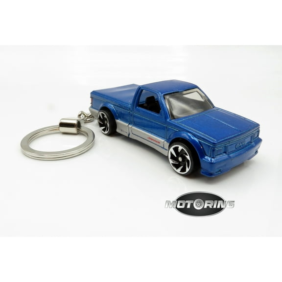1991 '91 GMC Syclone Blue Truck Novelty Keychain 1:64 Diecast