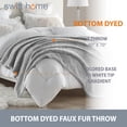 thumbnail image 3 of Swift Home Oversized 60" x 70" Extra-Fluffy High Pile Cotton Candy Soft Faux Fur Throw Blanket, 3 of 6