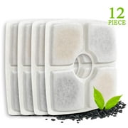 SAYFUT Three-layer Cat Water Fountain Filters Replacement Filters for Pet Flower Fountain Cat Water Fountain, 4/ 8/ 12/ 20pcs