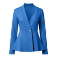 thumbnail image 4 of Unir Relaxed Cable Jacquard V Neck Single Button Peplum Long Sleeve Knit Jacket Light Spring Fall Casual Layering Outer Coat 1PC S-XXL Plus Size Friendly, 4 of 4