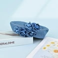 thumbnail image 5 of Zhengup Beret Hats, Summer Flower Denim Beret Hat Jean Berets for Women Girls, 5 of 7