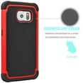 thumbnail image 2 of Galaxy S6 Case, Samsung Galaxy S6 Case, [Black] Rugged Rubber Plastic Impact Defender Slim Hard Case Cover Shell For Samsung Galaxy S6 S VI G9200 GS6 All Carriers, 2 of 4