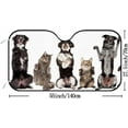 thumbnail image 3 of GZHJMY Car Windshield Sunshade Cats and Dogs, Foldable Car Visor Front Window Sun Shade for SUV Car 55 x 27.5 inch Keep Vehicle Cool, 3 of 6