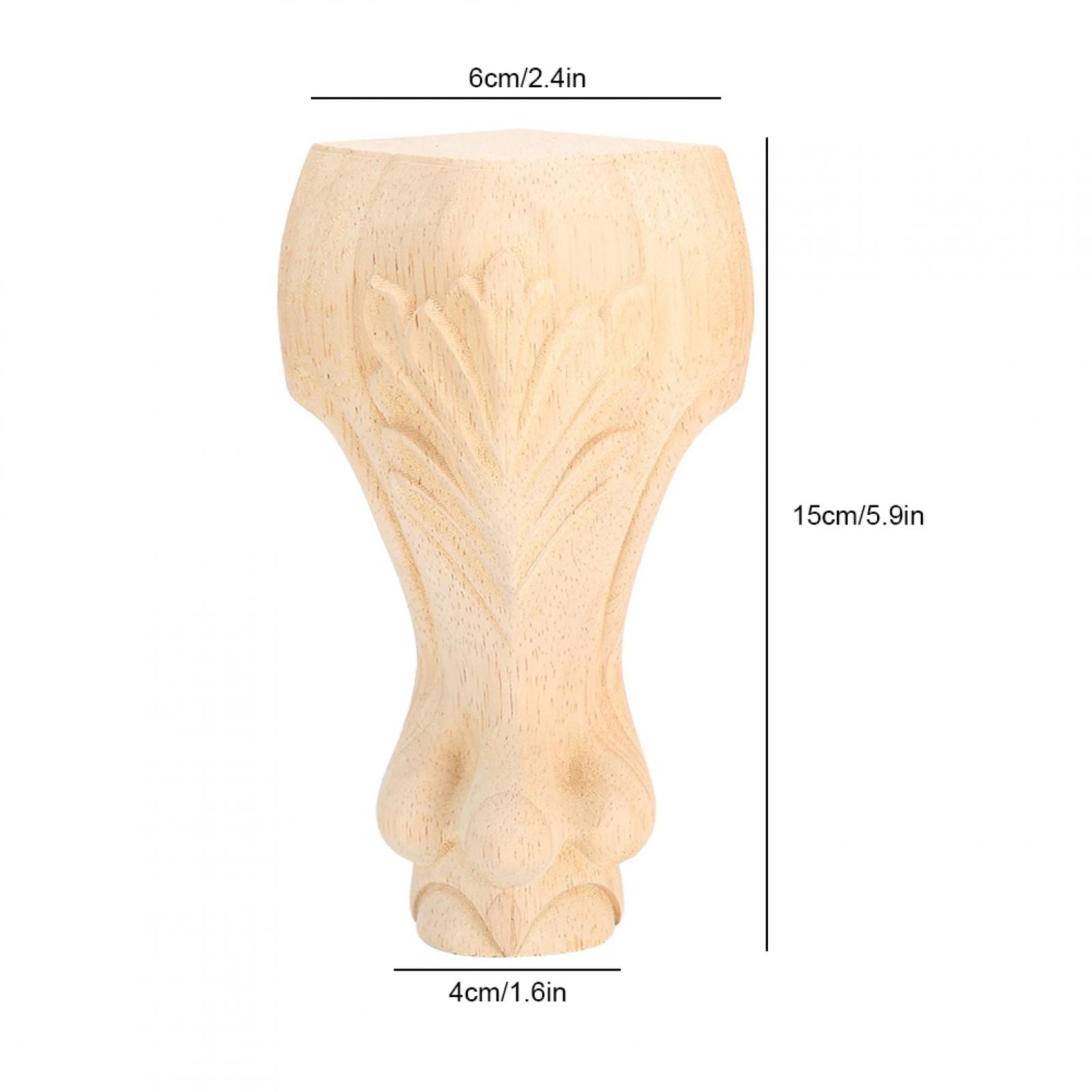 OTVIAP Coffee Table Leg,2PCS Wood Carved Furniture Leg Replacement For Coffee Table Chair Cabinet Sofa Decorative,Wood Furniture Foot