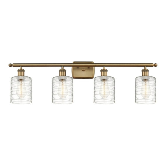 Innovations Lighting - Cobbleskill - 4 Light Bath Vanity In Art Nouveau Style-11