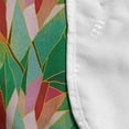 thumbnail image 4 of Abstract Microwave Oven Cover, Stained Glass Inspired Pattern with Floral Motif Mosaic Summer Elements, Water Resistant Organizer with Pockets Kitchen, 36" x 12", Pink Coral and Green, by Ambesonne, 4 of 4