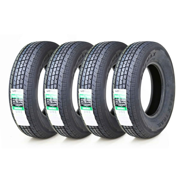 Gremax Radial Trailer Tires ST205/75R14 8PR Load Range D, Set 4