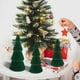 thumbnail image 5 of Adornos navideños, regalos navideños, árbol de Navidad de plástico flocado, decoración para fiestas navideñas, centro de mesa, adorno de escritorio, 5 of 9
