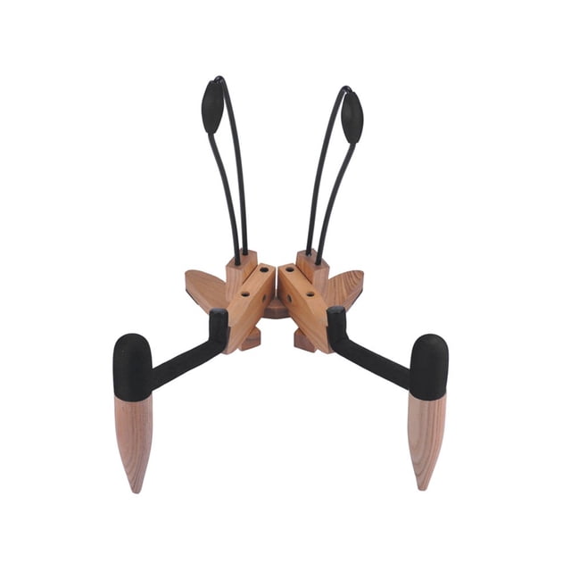 Support de support d'Instrument de Musique Pliant pour Guitare Acoustique Folk Classique Couleur Bois Naturel