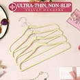 thumbnail image 2 of Velvet Hangers Flocked Clothes Heavy Duty Premium Non-Slip Hangers (30/50 Pack), 2 of 9