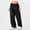 Black, variant on 2026 Women's Loose Sweat Pants - Spring Relaxed Wide Leg Linen Pant with Pockets,Lightweight Wide Leg Casual Soft Plain Track pants for Vacation Outfits Light Gray Size:S