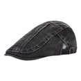 thumbnail image 3 of CFMIURAN, Unisex Denim Newsboy Hat - Flat Cabbie Driving Cap for Men Women, Soft Cotton Dad Cap Style, Adjustable Casual Headwear for Daily Outdoor Wear, 3 of 3