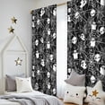 thumbnail image 5 of Blackout Kids Curtains,Halloween Ghosts and Skulls in Spider Webs Childrens Insulated Curtains Set Of 2,Bedroom Essentials,Toddler Room Decor 52"x84", 5 of 5