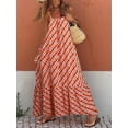 thumbnail image 2 of Kishawna Womens Boho Floral Puff Sleeve Tiered Maxi Dress Long Dresses, 2 of 5