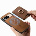 thumbnail image 2 of Allytech Google Pixel 8 Case, Detachable Magnetic Wallet Case with Card Holder & Ring Stand, Support Car Mount, Premium PU Leather Shockproof Durable Protective Slim Case Cover - Brown, 2 of 6