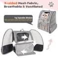 thumbnail image 3 of Sac à Dos pour Chat Approuvé par les Compagnies Aériennes - Ventilation Complète pour Chats/petits Chiots, Voyage et Randonnée, 3 of 8