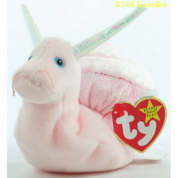 TY Beanie Baby SWIRLY the Snail (6 inch)
