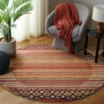 thumbnail image 2 of SAFAVIEH Adirondack Maria Striped Area Rug, Ivory/Blue Grey, 6' x 6' Round, 2 of 7