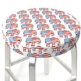 thumbnail image 3 of Balery Elephant Fundas de asiento para taburete de bar redondo de tela de terciopelo ajustables que protegen de arañazos y manchas para sillas de 14 a 17 pulgadas.-13 inch, 3 of 7
