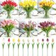 thumbnail image 1 of Gwong Decoración hogareña 1 unid artificial mini tulipán flor miniama paisaje boda fiesta de boda decoración de muebles Gwong 21026696, 1 of 7