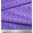 thumbnail image 3 of Soimoi Purple Rayon Crepe Fabric Lipstick & Nailpaint Fashion Print Fabric by Yard 46 Inch Wide, 3 of 3